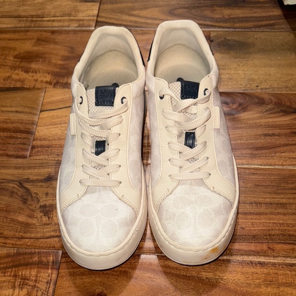 COACH Low-Top Monogram Logo Sneakers - Picture 2 of 5